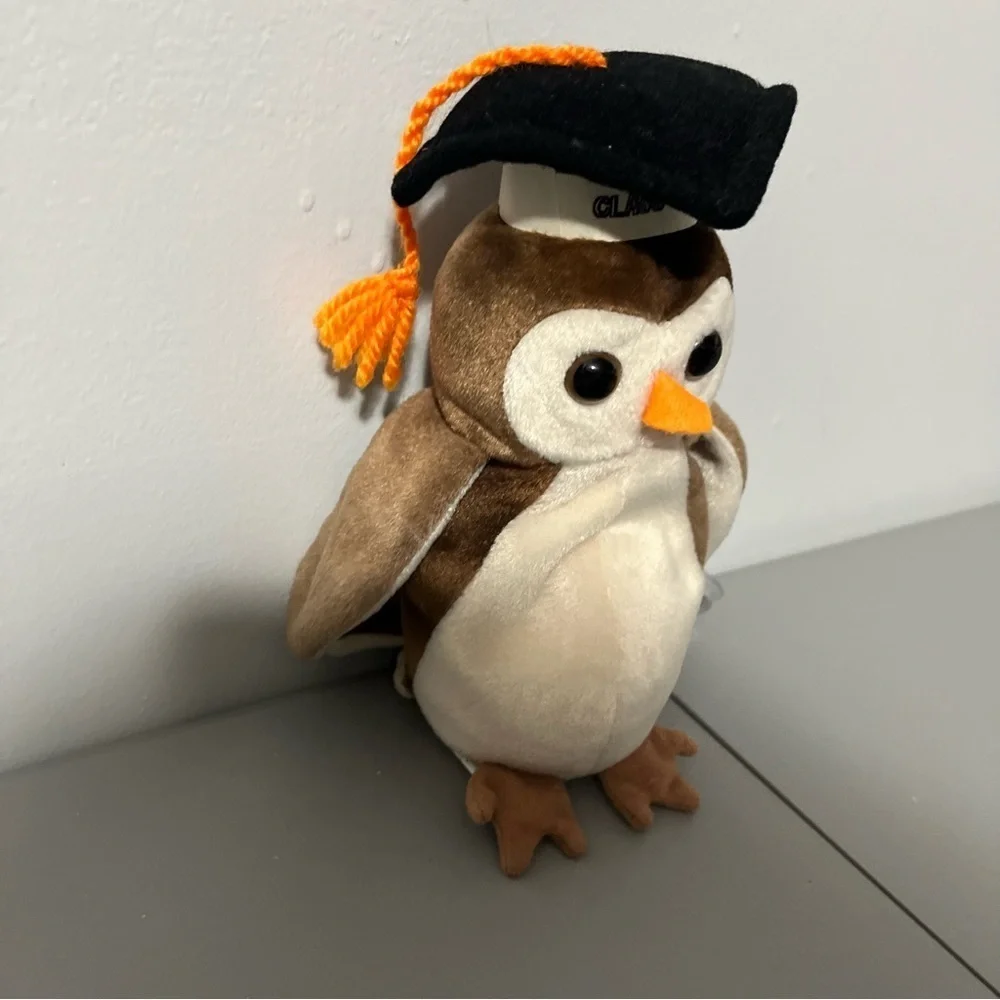 3/25$(Mix) TY Wise Graduation Owl Beanie Baby Mint Rare Retired 1998 NWT - Picture 3 of 13